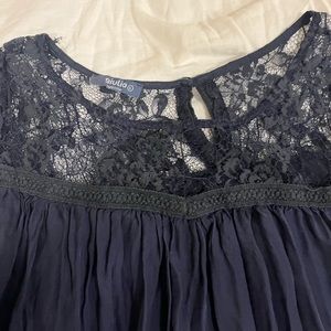 Giulia navy blue blouse size L